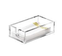 Acrylic Napkin Holder - Clear Thicker Guest Towel Holder Tray for Bathroom Kitchen Dining Room, Disposable Paper Hand Towels?0.2in Thickness?