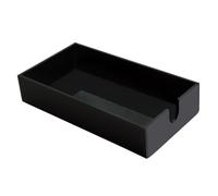 Acrylic Napkin Holder for Bathroom, Guest Towel Holder Tray, Bathroom Disposal Paper Hand Face Towels Holder (Black)