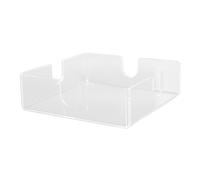 Acrylic Napkin Holder Square Elegant Clear Tabletop Tissue Dispenser Sturdy Transparent Napkin Organizer For Kitchen Restaurant Durable Acrylic Material Size 14cm x 14cm x 4.3cm