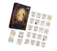 Acrylic Nativity Themed Advent Calendar with 24 Bible Scripture Oament for Home Decoration Festival Celebration Nativity Advent Calendar