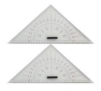 Acrylic Navigation Scale - Drawing Tool Set, 2 Pieces 300mm Precision Engraved | Geometric Mathematical Instrument for Boats, Yachts, Boats, Classroom, Teaching, Engineering,
