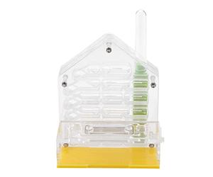 Acrylic Nest Villa, Farm House Formicarium with Breathable Net, DIY Science Education Toy for Kids, Yellow Habitat for Observation and Feeding, Includes Suction Pipe an