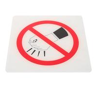 Acrylic No Knocking Sign White Wall Reminder for Hotel Decor