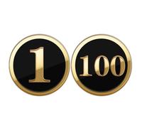 Acrylic Number Plate Digital Label, Acrylic Self Adhesive Table Numbers 1-100 Multicolor 5-15cm Pack Of 10(6cm Black,61 to 70)