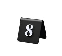 Acrylic Number Plate Digital Label, Acrylic Tent Table Number Signs Double-Sided Digital Pack Of 10 Black Transparent 8.5x6.5cm(Black,61-70)