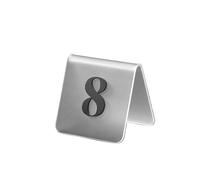 Acrylic Number Plate Digital Label, Acrylic Tent Table Number Signs Double-Sided Digital Pack Of 10 Black Transparent 8.5x6.5cm(Transparent,71-80)