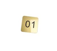 Acrylic Number Tags | Numbers 1-100 Multiple Sizes Adhesive Square Tags for Cabinet Locker Labeling(1-20,L W 9cm x 6cm)