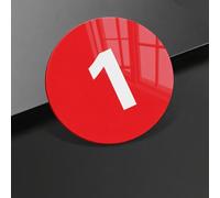 Acrylic Number Tags, Plastic Round Table Numbers with Self-Adhesive Tape, Cabinet System Identifier for Storage Rack/Tool Organization/Storage Boxes(1-20,Dia 3cm)