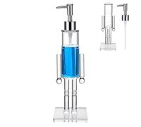 Acrylic Nutcracker Soap Dispenser, Seasonal Christmas Soap Dispenser | 100ml Refillable Soap Bottle Clear, Premium Nutcracker Christmas Decor, Empty Lotion Container for Kitchen Bathroom