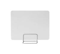 Acrylic Office Desk Partition ScreenSneeze Guard Protective Panel 40x30cm with Mobile ClipIdeal for Workspaces Exams and Social Distancing (Black)