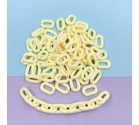 Acrylic Open Quick Link Connectors Acrylic Linking Rings 9x14mm Pack of 200 Oval U Shape Multicolor for DIY Projects(Unique Colour)