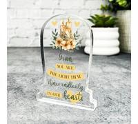 Acrylic Ornament Gran Light That Shines Bright Memorial Gift Gravestone Acrylic Plaque| Gift Memorial Remembrance Sympathy Keepsake Gift Custom Home Decor Gift, Small Trinket, Unique Present
