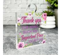 Acrylic Ornament Thank You For Being An Important Part Of My Life Gift Puzzle Acrylic Plaque| Gift Thank You Present Birthday Keepsake Gift Custom Home Decor Gift, Small Trinket, Unique Present