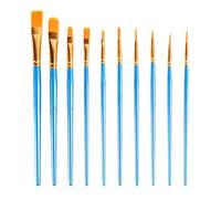 Acrylic Paint Brushes Nylon Hair Wood Handle Versatile Smooth Flexible | Paint Brush Set Set Versatile for Acrylic Painting, Oil Painting, Gouache, Tempera on Canvas, Wood, Paper, Fabric, Mixed Me