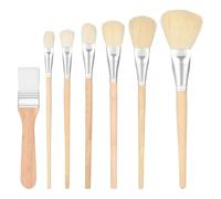 Acrylic Paint Brushes Set, 7 Pieces Assorted Size Mop Brush for Acrylic Painting, Blending Brush for Various Painting Techniques, Perfect for Artists and Hobbyists