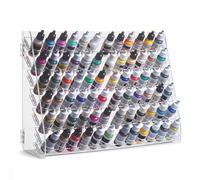 Acrylic Paint Holder - 72 Holes Compatible with Vallejo 17 ml Bottles - Suitable for DnD, Warhammer, Pathfinder and Other Figurines - Works for Wall and for Desk