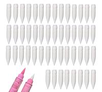 Acrylic Paint Marker Replacement Nibs, 50pc Nylon Replacement Nibs, Refillable Brush Marker Pens Tips, Wear Resistant, Art Supplies Refills Tip for Illustrators, Students, Graffiti Artists