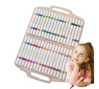Acrylic Paint Markers,72 Colors Acrylic Paint Pens - 36x Supplies Professional Drawing Art for Canvas Calligraphy Ceramic Wood Textile Metal Stone Rock Paper Kids Adults