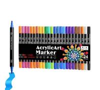 Acrylic Paint Markers, Acrylic Marker Set - Tip Drawing Pens for Ceramics - Arts Crafts Art Supplies Creative Fabric Markers for Kids and Adults