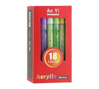 Acrylic Paint Markers - Highly Pigmented, Waterproof Painting Tool, Professional Supplies, Crafts and Drawing Supplies, Stone Glass Wooden Canvas Markers | DIY Art Markers for Beginners Z