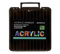 Acrylic Paint Markers - Set Precise Tip Pens For Stone And Crafts, Waterproof Anti-Fade Art Supplies for Art Education, Illustration, Scrapbooking e