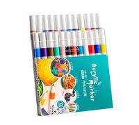 Acrylic Paint Markers - Watercolour Brush Pens, Opaque Layer Paints | Art Markings for Students, Quick Dry Painting Pens, Waterproof Paint Pencils for Rock, Fabric, Crafts, Cal