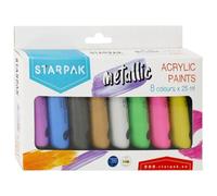 Acrylic Paint Metallic 8 Colors / 25Ml Top Quality