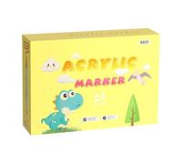 Acrylic Paint Pens - 12/24/36 Color Permanent Marker Set, Quick Dry Art Tool | Smooth Flow Soft Tip Markers Fast Drying Ink, Ideal for Canvas Glass Rock Craft Projects Graffiti Decoration Use
