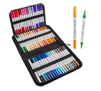 Acrylic Paint Pens - 72 Color Double Tip Painting Markers, Colored Acrylic Pens for Art Craft | Paint Marker Set for Book Stone Canvas Fabric Wood Metal Glass Ceramic Rock | Kids Activity School Class