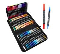 Acrylic Paint Pens - 72 Colour Double Tip Painting Pens, Artist Pens for Various Surfaces - for Book, Stone, Canvas, Fabric, Wood, Metal, Ceramic, Art, Children's Activity, School, Classroom