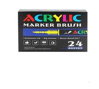 Acrylic Paint Pens Set of 48,Permanent Acrylic Paint Pens 48 Colours,Dot Markers,Professional Acrylic Markers & Felt Tip Pens for Canvas,Fabric,Glass,Wood & Ceramic,Water Based Paint Pen
