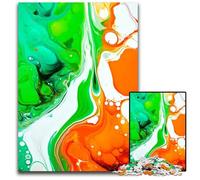Acrylic Paint Pour Puzzles 1000 Pieces for Adults Impossible Jigsaw Puzzles for Adults for Family And Friends Suitable for Ages 1000 PCS(38x26cm)