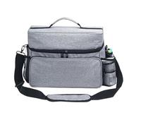 Acrylic Paint Storage Bag with Detachable Brush Holder, 600D Polyester, 13.5x10x8 Inch, 54 Bottle Capacity, Waterproof Palette Bag, Side Mesh Pockets, Portable for Artists, Travel, Outdoor Sketching