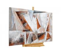Acrylic painting 'GREED FOR FREEDOM' | Hand painted on canvas 47x31inches
