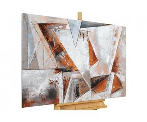 Acrylic painting 'GREED FOR FREEDOM' | Hand painted on canvas 47x31inches