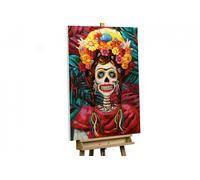 Acrylic painting 'Mexican Princess' | Hand-painted on canvas 28x39inches