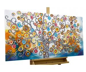 Acrylic painting 'ORACLE OF INSIGHTS' | Hand-painted on canvas 47x24inches