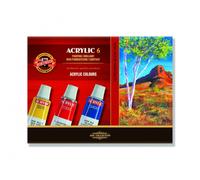 KOH-I-NOOR 016270100000 16 ml Set of Acrylic Colour Paint (Pack of 6)