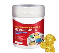 Acrylic Paints Gold, Non-Toxic, Non-fading, 500 Gold Leaf Paint for Art, Gold Foil Paint with Brush, Liquid Gold Colour, Goldwood Colour Paint for Canvas, Metal, Clay, Fabric, Painter