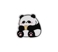 Acrylic Panda Pin Flower Panda Brooch Animal Badge Panda Bear Cute Cartoon Breastpin Backpack Decor