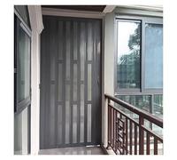 Acrylic Panel Aluminum Accordion Folding Door with Handles, Interior Room Divider for Closet Kitchen Balcony Hallway, Customizable Styles