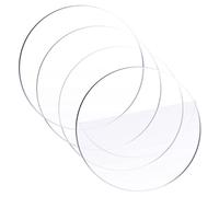 Acrylic Panels Clear Large 8mm, 7CM 8CM, Acrylic Disk Blanks, Thin Transparent Acrylic Sheet 5pcs(7cm)