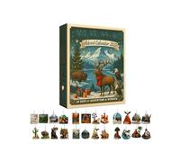 Acrylic & Paper Advent Calendars National Park Theme 24 Window Daily Surprise For Sustainable Christmas Homes Decors Recyclable Paper Acrylic Advent Calendars