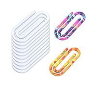 Acrylic Paper Clips - 10 Pieces Bookmark Supplies - Paper Clips - for Diary, Office, Book, Document, Ordner, Notebook, Food, Archive Folder, File Folder