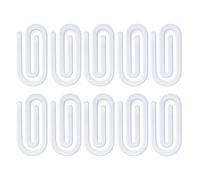 Acrylic Paper Clips | Pack of 10 Raw Sublimation Clamps - Giant Document Clips | for Documents, Journals, Office, Diaries, Books, Food, Folders, Notebooks