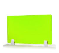 Acrylic Partition 30 x 100 cm Green Desk & Counterwith 2 Clips for Offices Libraries Classrooms - Office Divider & Protective Shield