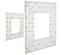 Acrylic Patchwork Ruler 2pcs Portable Quilting Template for Cutting
