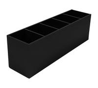 Acrylic Pen Holder Desktop Storage Box with Divided Sections for Home