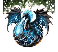 Acrylic Pendant for Christmas Tree,Fantasy Dragon Tree Pendants Christmas Pendants - Egg Dinosaur Keepsake Vintage Christmas Ornaments for Fireplace & Door