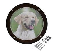 Acrylic Pet Fence Window - Clear Bubble Dome, Safe Transparent Peek Hole, Sturdy Material, Scratch Resistant Design, Easy Mount Accessory | for Dogs Cats Pets Backyard Fence Play Enclosure Out